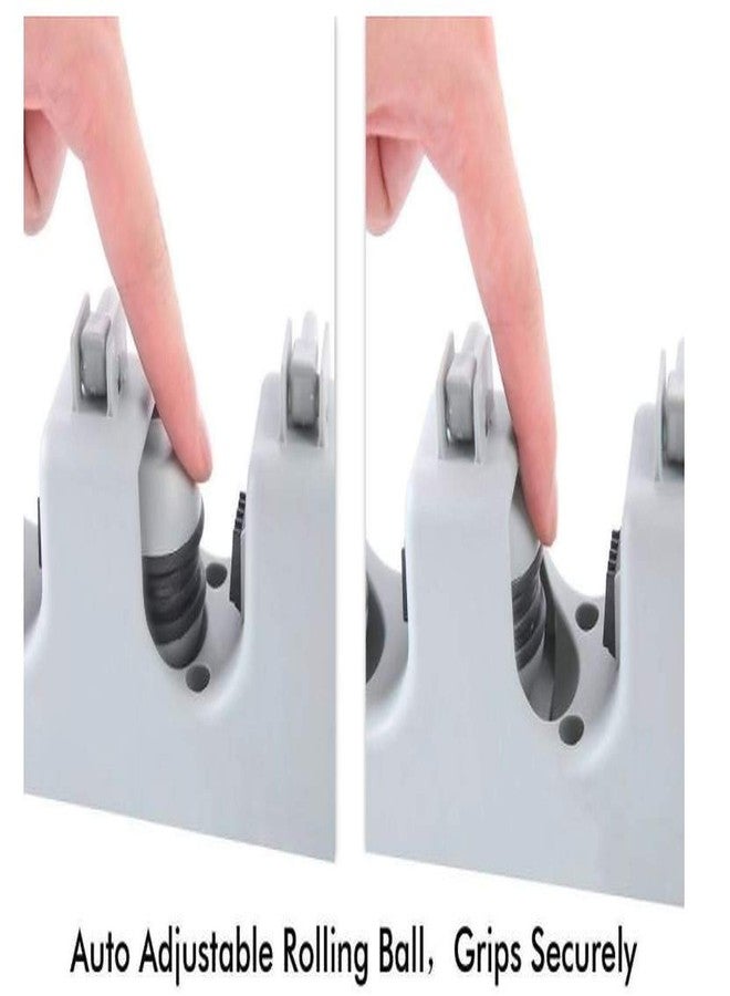 أيونيكس حامل الممسحة والمكنسة الجداري من أيونيكس - 5 فتحات و6 خطافات - منظم للمكانس والمناشف وأدوات التنظيف - يُثبت بسهولة على الحائط - Image 4